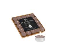 Deco Express Scented 25 Packs Tealights - Cinnamon Roll in Brown Deco Express Brown