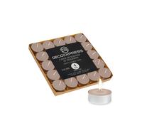 Deco Express Scented 25 Packs Tealights - Log Fire in Beige Deco Express Beige