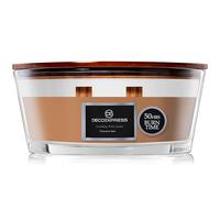 DECO EXPRESS Scented Candles, Double Wick Crackle Candles, Long 50 Hours Burn Time, Calming & Cosy Home Decor, Birthday, Valentine’s Day & Mother’s Day Decor & Gift Idea (Clementine Spice)