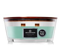 DECO EXPRESS Scented Candles, Double Wick Crackle Candles, Long 50 Hours Burn Time, Calming & Cosy Home Decor, Birthday, Valentine’s Day & Mother’s Day Decor & Gift Idea (Cool Eucalyptus)