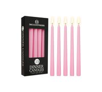 Deco Express Set of 15 Taper Candles in Baby Pink Deco Express Baby Pink