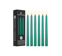Deco Express Set of 6 Taper Candles in Green Deco Express Green