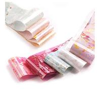 Deco Foil Transfer Sheets, 10 Sheets Nail Art Stickers Tips Foil Nail Wraps Nail Transfer Foil Marble Nail Foil Transfer Sticker for Women Girls Manicure Charms Decorations