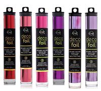 Deco Foil - Transfer Sheets - "Valentine" - Bundle of SIX Colors: Lilac, Amethyst Watercolor, Purple, Magenta, Pink Melon, and Red (VLT)
