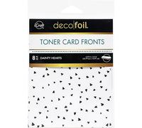 Deco Foil White Toner Sheets 4.25"X5.5" 8/Pkg-Dainty Hearts -DF5588