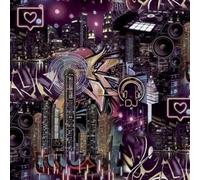 Deco Good Vibes Neon City Graffiti Wallpaper Urban Scene Dj Music Paste The Wall