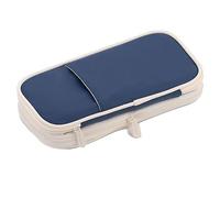 Deco Life® Large Pencil Case Stylish & Spacious Organizer for Your Writing Essentials Keep Your Pens Markers Neatly Stored Suitable for School Girls & Boys or Office Large Capacity Pencil Case (Blue)
