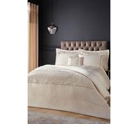 'Deco Sequin' Quilted Bedspread Catherine Lansfield Gold 240cm x 260cm