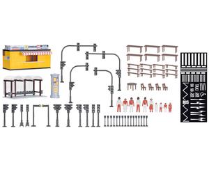 Deco set in the city HO/OO Gauge Kibri kit 38102