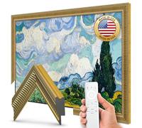 Deco TV Frames - Empire Gold Slim Frame Compatible ONLY with Samsung The Frame TV (3", Chip Color)