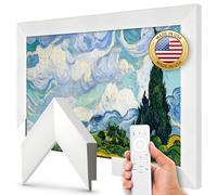 Deco TV Frames - Gloss White Smart Frame Compatible ONLY with Samsung The Frame TV (3”, Color Chip)