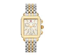 Deco Two Tone 18K Gold-Plated Diamond Dial Ladies Watch