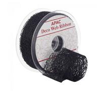 Deco Web Ribbon 38mm X 20M 2 Pack - Black