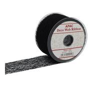 Deco Web Ribbon 70mm X 20M - Black