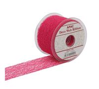 Deco Web Ribbon 70mm X 20M - Fuchsia