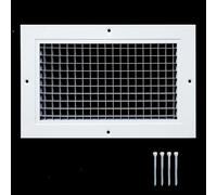DECOAIRCON Return Air Grille Fits 10'' x 6'' Duct Opening, Aluminum Eggcrate Return Grille Cover Rust Proof Vent Duct Cover Grille for Wall &Ceiling |Outer Dimensions: 11.81'' X 7.8'' |