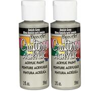 DecoArt 59 ml Crafters Acrylic, Amish Grey (Pack of 2)
