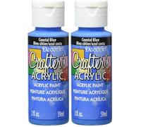 DecoArt 59 ml Crafters Acrylic, Coast Blue (Pack of 2)