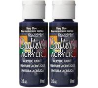 DecoArt 59 ml Crafters Acrylic, Navy Blue (Pack of 2)