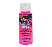 DecoArt 59 ml Crafters Acrylic, Neon Pink