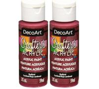 DecoArt 59 ml Crafters Acrylic, Redbird (Pack of 2)