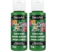 DecoArt 59 ml Crafters Acrylic, Shamrock Green (Pack of 2)