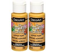 DecoArt Acrylic Paint, Golden Brown, 59ml (Pack of 2)