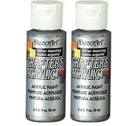 DecoArt Acrylic Paint, Silver Morning, 59 ml (Pack of 2)(Package may vary)