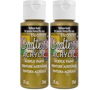 DecoArt Acrylic Paint, Yellow Gold, 59ml (Pack of 2)
