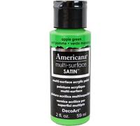 DecoArt Acrylics Multi-Purpose Paint, Apple Green Satin