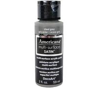 DecoArt Acrylics Multi-Purpose Paint, Steel Grey Satin