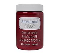 DecoArt ADC-07 Americana Decor Chalky Finish Paint - Rouge, Red, (8 0z)