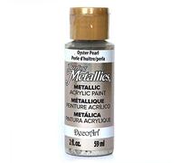 DecoArt Americana Acrylic Metallic Paint, Oyster Pearl, Beige