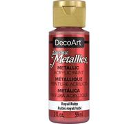 DecoArt Americana Acrylic Metallic Paint, Royal Ruby,59 ml (Pack of 1)
