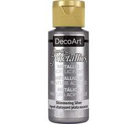 DecoArt Americana Acrylic Metallic Paint, Shimmering Silver, 59 ml (Pack of 1)