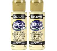 DecoArt Americana Acrylic Multi-Purpose Paint, Buttermilk (Pack of 2)