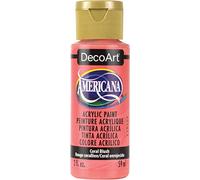 DecoArt Americana Acrylic Multi-Purpose Paint, Coral Blush, 59 ml (Pack of 1)