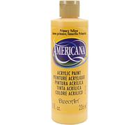 DecoArt Americana Acrylic Paint 8oz-Primary Yellow, Other, Multicoloured, 5.08 x 4.82 x 16.25 cm