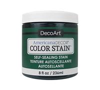 DecoArt Americana Décor Colour Stain Bottle Paint, Acrylic, Dark Jade, 7 x 7 x 8 cm