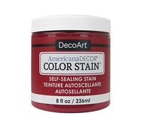 DecoArt Americana Decor Color Stains 8oz-Real Red, 7.23 x 6.98 x 7.62 cm