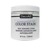 DecoArt Americana Décor Colour Stain Bottle Paint, Acrylic, White, 7 x 7 x 8 cm