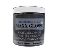 DecoArt Americana Décor Maxx Gloss Bottle Paint, Acrylic, Hematite, 7 x 7 x 8 cm