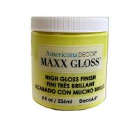 DecoArt Americana Décor Maxx Gloss Bottle Paint, Acrylic, Lemon Spritzer, 7 x 7 x 8 cm