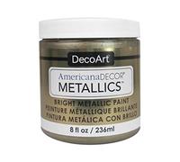 DecoArt Americana Décor Metallic Jar of Paint, Acrylic, Champagne Gold, 236 ml (Pack of 1)