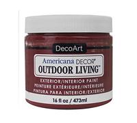 DecoArt Americana Decor Outdoor Living Paint 16oz, Fire Pit, 9.23 x 9.23 x 8.89 cm