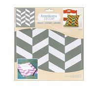 DecoArt Americana Decor Stencil Zig Zag, None, Extra Large, One Size