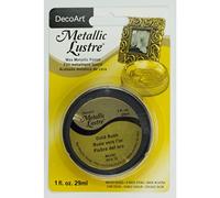 DecoArt Americana Metallic Lustre Jar Of Paint, Acrylic, Gold Rush, 15 x 10 x 2.50 cm