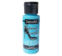 DecoArt Americana Patent Leather Jar of Paint, Acrylic, Turquoise, 3.5 x 3.5 x 10 cm