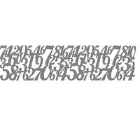 DecoArt Andy Skinner Mixed media 12"x3" Stencils Distressed Digits 12x3 Stencil, Grey, 8 x 31 x 0.3 cm