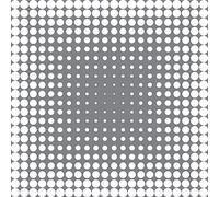 DecoArt Andy Skinner Mixed media Stencils Halftone 8x8 Stencil, Grey, 8 x 8-Inch